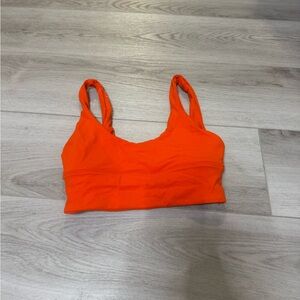 Lululemon Athletica Vibrant Orange Sports Bra